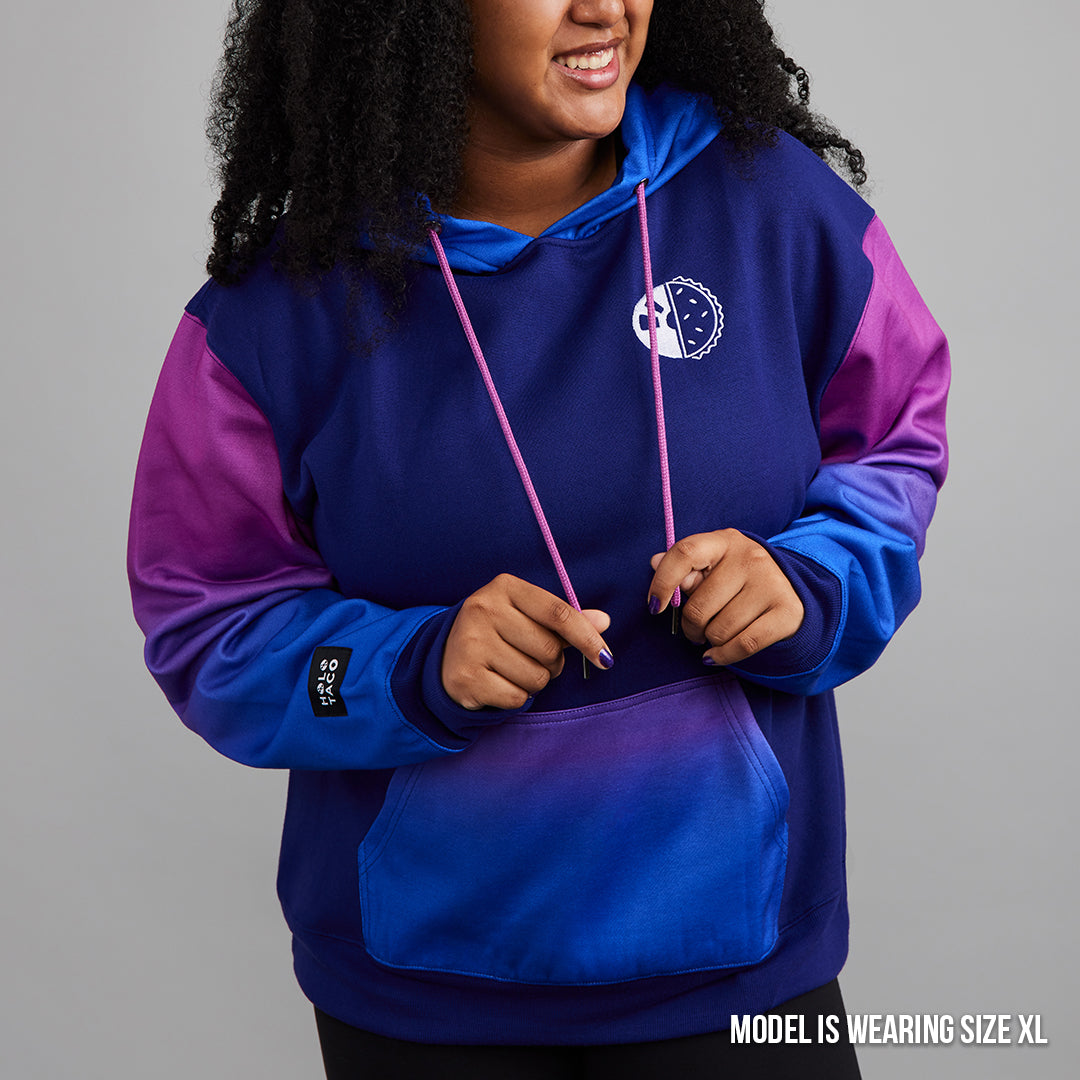 Blue cheap purple hoodie