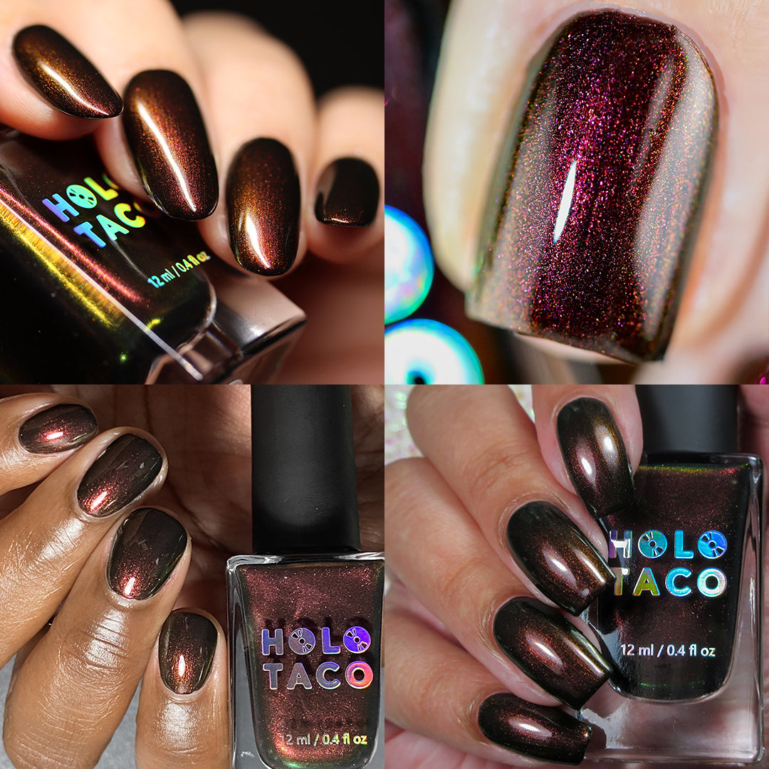 Holo Taco Multichrome orders box and polishes