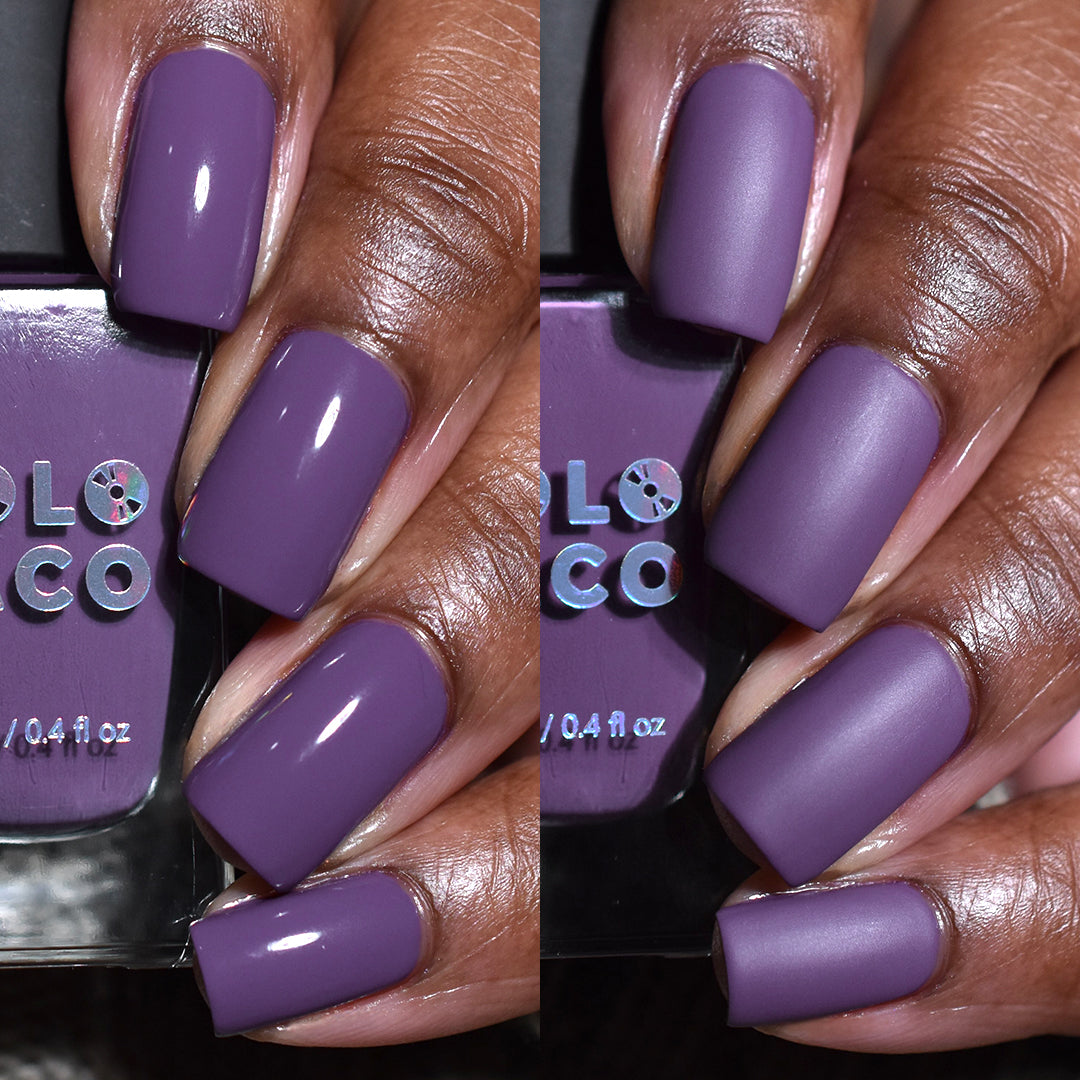 Stunning matte blue-purple nails with coffin shape! Beautiful nails done by  @chaunlegend Dedicated to promoti… | Dark purple nails, Matte purple nails,  Trendy nails